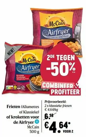 Delhaize Mccain klassieke frieten aanbieding