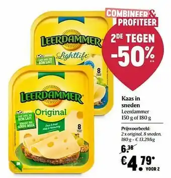 Delhaize Leerdammer original aanbieding