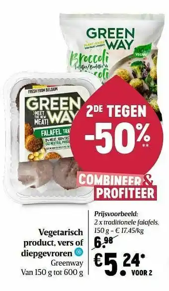 Delhaize Greenway traditionele falafels aanbieding