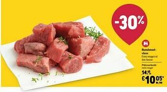 Delhaize Rundstoofvlees extra mager aanbieding