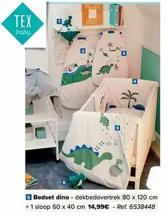 Carrefour Bedset dino aanbieding