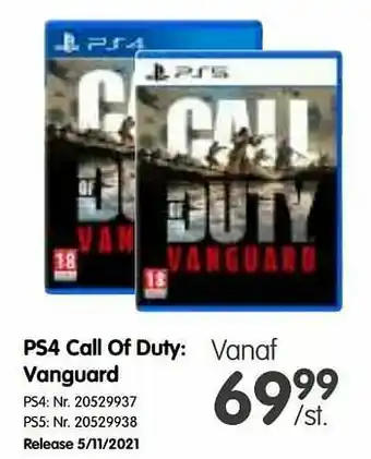 Ps4 call of duty vanguard