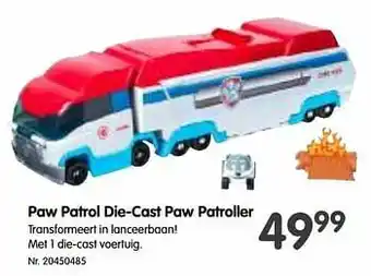 Fun Paw patrol die-cast paw patroller aanbieding