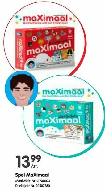 Spel maximaal maaltafels