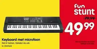 Keyboard met microfoon