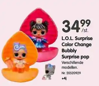 L.o.l. surprise color change bubbly surprise pop