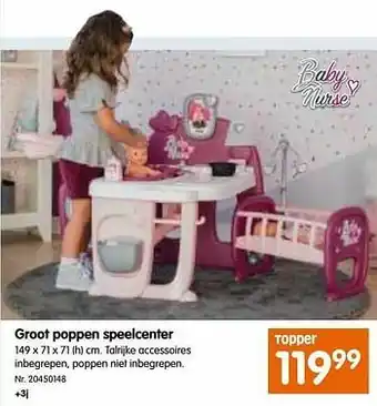 Groot poppen speelcenter