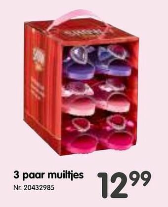 3 paar muiltjes