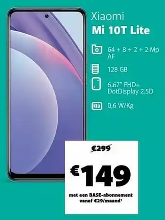 Xiaomi mi 10t lite