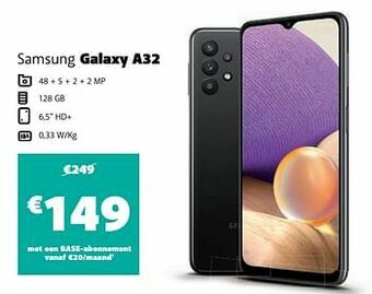 Base Samsung galaxy a32 aanbieding
