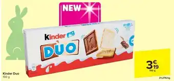 Carrefour Kinder Duo aanbieding