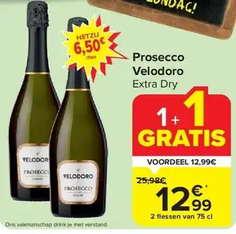 Carrefour Prosecco Velodoro aanbieding