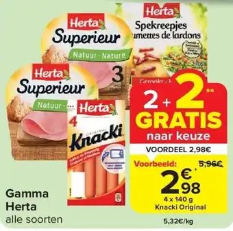 Carrefour Gamma Herta aanbieding