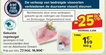 Carrefour Gekuiste rogvleugel aanbieding