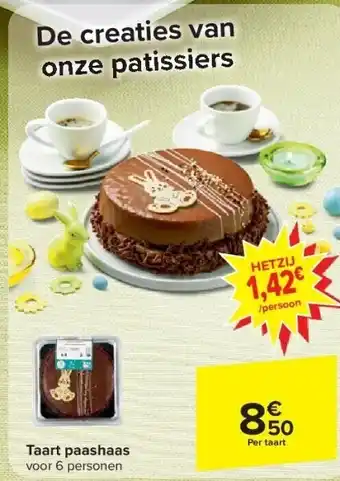 Carrefour Taart paashaas aanbieding