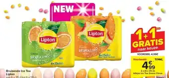 Carrefour Bruisende Ice Tea Lipton aanbieding