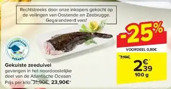 Carrefour Gekuiste zeeduivel aanbieding