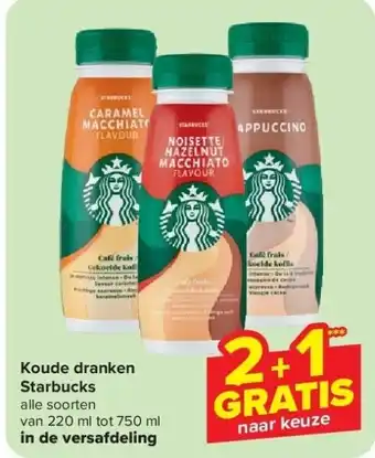 Carrefour Starbucks Koude dranken aanbieding