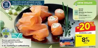 Carrefour Noorse gerookte zalm Kwaliteitsketen Carrefour aanbieding