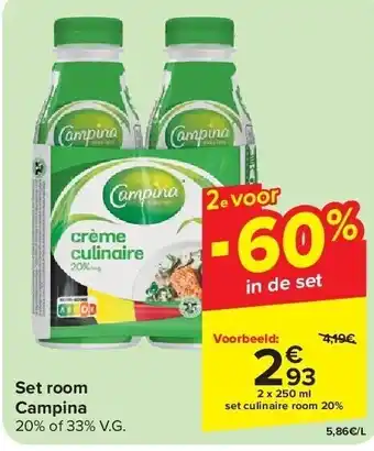 Carrefour Set room Campina aanbieding