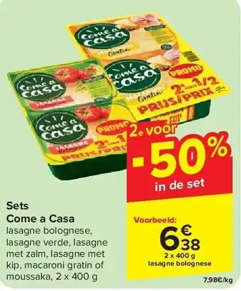 Carrefour Sets Come a Casa aanbieding