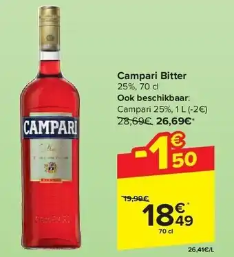 Carrefour Campari Bitter aanbieding