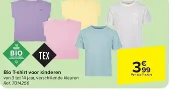 Carrefour Bio T-shirt voor kinderen aanbieding