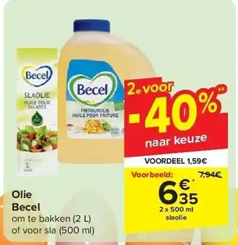 Carrefour Olie Becel aanbieding