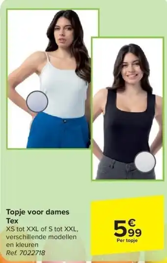 Carrefour Topje voor dames Tex aanbieding