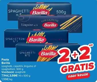 Carrefour Pasta Barilla aanbieding