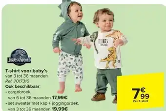 Carrefour T-shirt voor baby’s aanbieding