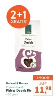 Holland & Barrett Pitloze Dadels Bio aanbieding