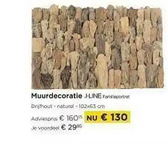 Molecule Muurdecoratie J-line aanbieding