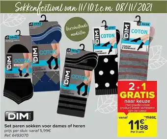 Hyper Carrefour Set Paren Sokken Voor Dames Of Heren aanbieding