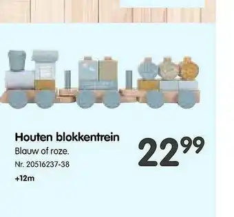 Fun Houten Blokkentrein aanbieding