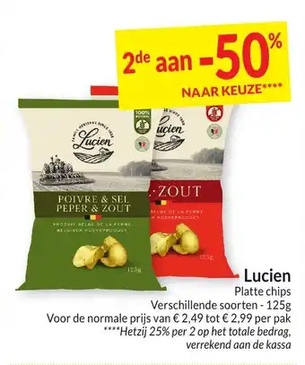 Intermarché Lucien Platte chips aanbieding