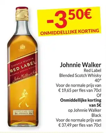 Intermarché Johnnie Walker Red Label aanbieding