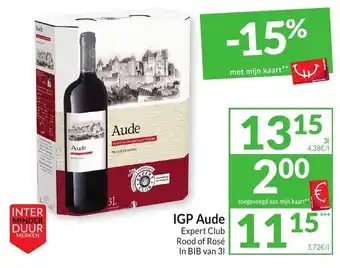 Intermarché IGP Aude Expert Club 3L aanbieding