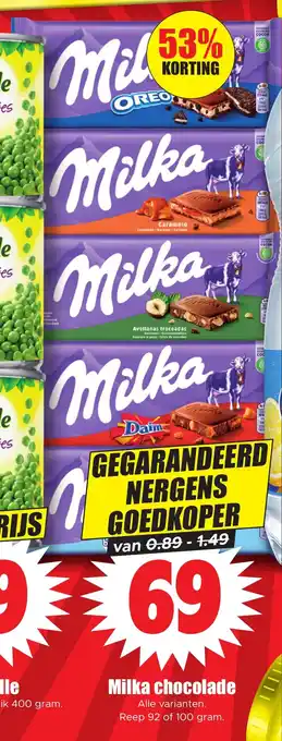 Dirk NL Milka chocolade aanbieding
