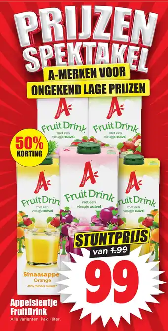 Dirk Appelsientje FruitDrink aanbieding
