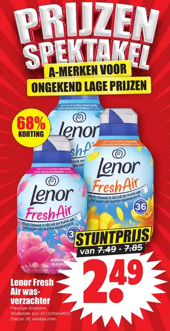 Dirk Lenor Fresh Air wasverzachter aanbieding