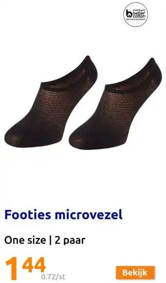 Action Footies microvezel aanbieding