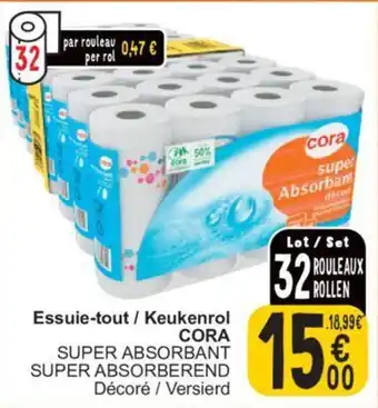 Cora Keukenrol SUPER ABSORBANT aanbieding