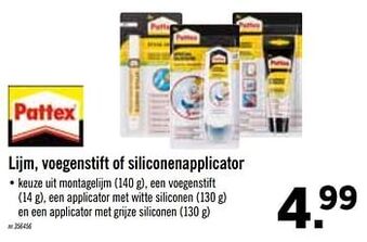 Lidl Lijm, Voegenstift Of Siliconenapplicator aanbieding