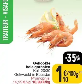 Cora Gekookte hele garnalen aanbieding
