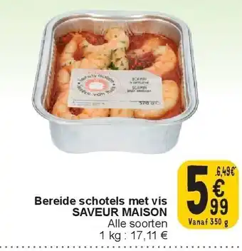 Cora Bereide schotels met vis SAVEUR MAISON aanbieding