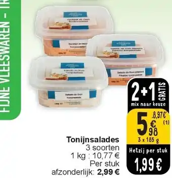 Cora Tonijnsalades aanbieding