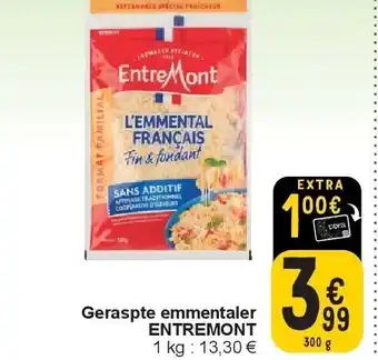 Cora Geraspte emmentaler ENTREMONT aanbieding