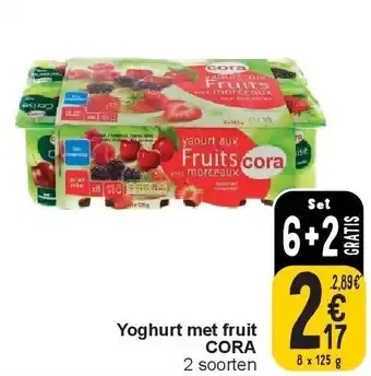 Cora Yoghurt met fruit CORA aanbieding