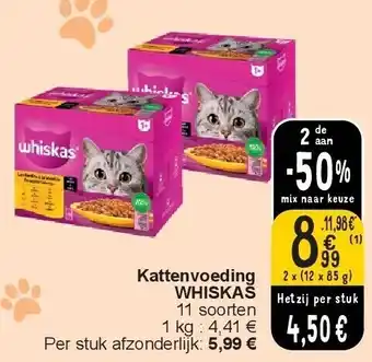 Cora Kattenvoeding WHISKAS aanbieding